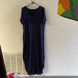 Navy blue maxi dress